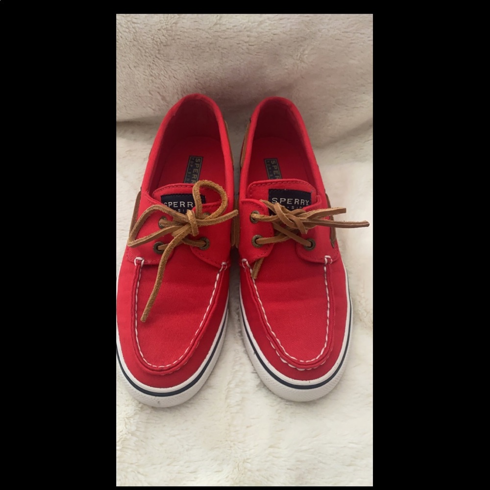 Sperry red shoes 6